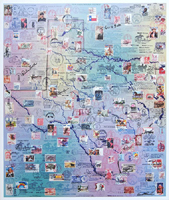 Texas PostmarkArt by Ken Turmel